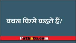 वचन किसे कहते हैं? परिभाषा, भेद और उदाहरण - Vachan in Hindi