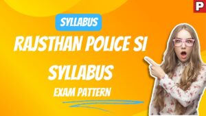 Rajsthan Police SI Syllabus and Exam Pattern 2024 in Hindi Pdf Download